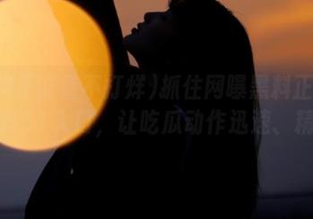 抓住网曝黑料正能量不打烊51入口，让吃瓜动作迅速、精准！